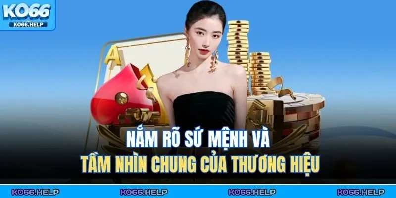 Giới Thiệu Ko66 2 Nắm rõ sứ mệnh và tầm nhìn chung của thương hiệu